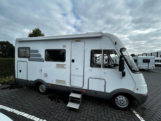 camper - Hymer B524  Zonnepaneel fietsendrager