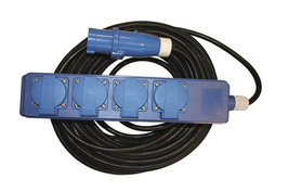 Quatro-unit CEE stekker 20 meter