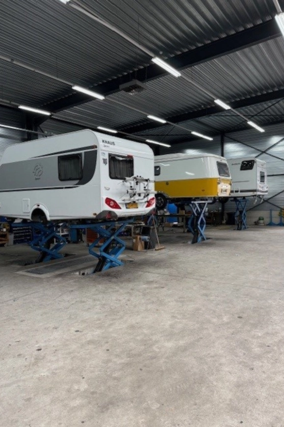 Caravans in onderhoud bij BOVAG-gecertificeerde werkplaats van Mobile Drôme